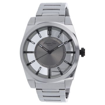 Kenneth Cole Quartz Analog Grey Dial Stainless Steel Strap Watch for Men