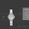 Titan Workday Edit Quartz Analog Mother Of Pearl Dial Silver Stainless Steel Strap Watch For Women - image number 3