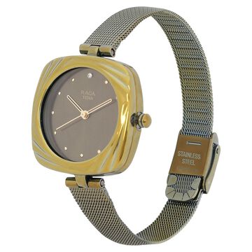 Titan Raga Moments Of Joy White Dial Women Watch With Metal Strap