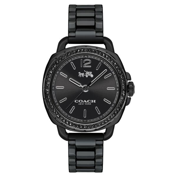 Coach Quartz Analog Black Dial Stainless Steel Strap Watch for Women - image number 0