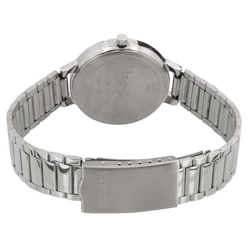 Sonata Steel Daisies Silver Dial Women Watch With Stainless Steel Strap - image number 3