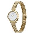 Titan Raga Spotlight Quartz Analog White Dial Golden Metal Strap Watch For Women - image number 2