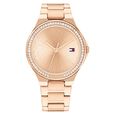 Tommy Hilfiger Quartz Analog Rose Gold Stainless Steel Strap for Women - image number 0