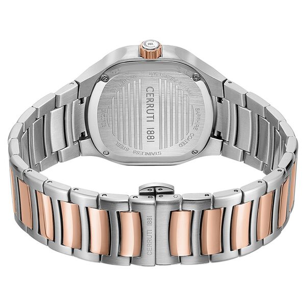 Cerruti 1881 Quartz Multifunction Grey Dial Two Toned Stainless Steel Strap Watch For Men - image number 2