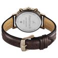 Fastrack Chrome K Quartz Multifunction Green Dial Brown Leather Strap Watch For Guys - image number 4