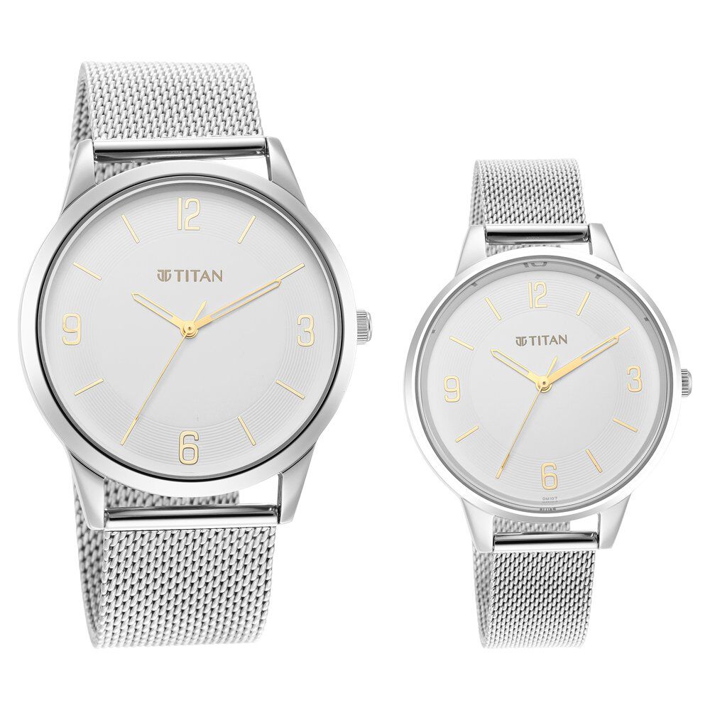 Titan watch white discount colour