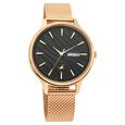 Fastrack Ruffles Quartz Analog with Day and Date Black Dial Stainless Steel Strap Watch for Girls - image number 1