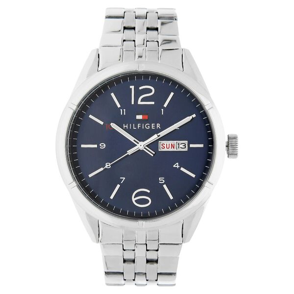 Tommy Hilfiger Quartz Analog Blue Dial Metal Strap Watch for Men - image number 0