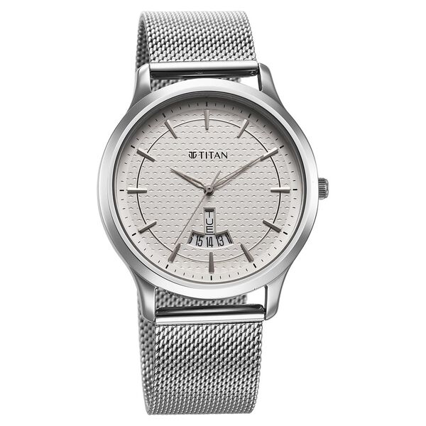 Titan Karishma Quartz Analog Silver Dial Stainless Steel Strap Watch for Men - image number 1