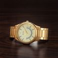 Titan Lagan Yellow Dial Analog Metal Strap Watch for Men - image number 0