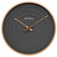 Titan Metallic Wall Clock with rose Gold Frame and Multi-layered Grey Dial 30 cm x 30 cm (Medium Size) - image number 1