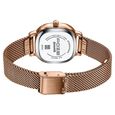 Poze By Sonata Quartz Analog Brown Dial Golden Metal Strap Watch For Women - image number 6
