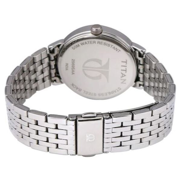 Titan Workwear Blue Dial Women Watch With Stainless Steel Strap - image number 3