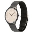 Titan Edge Murals Quartz Analog Pink Dial Grey Stainless Steel Strap Watch For Men - image number 3