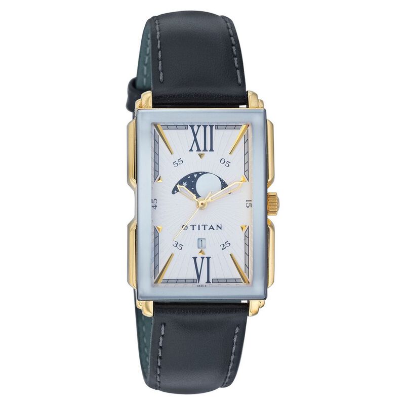 Titan Quartz Analog Silver Dial Watch for Men