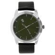 Sonata Quartz Analog Purple Dial Leather Strap Watch for Men