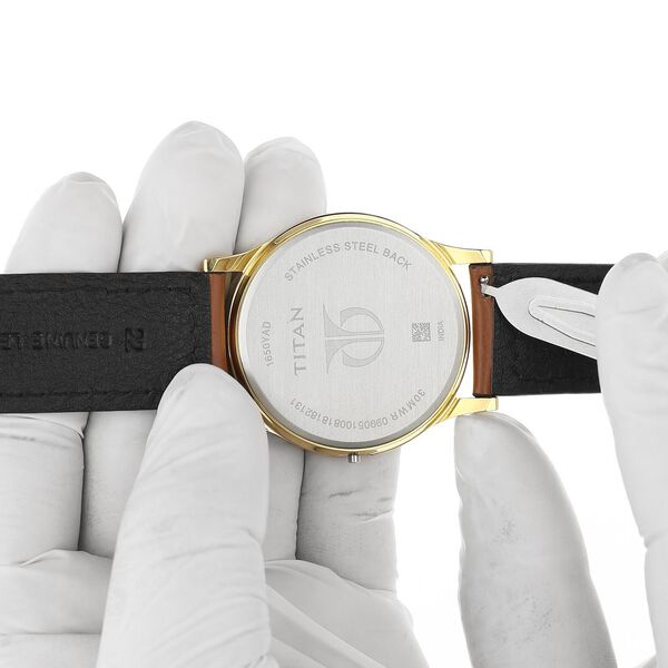 22 mm Tan Genuine Leather Straps for Men - image number 5
