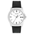 Sonata Quartz Analog with Date Anthracite Dial Stainless Steel Strap Watch for Men