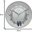 Titan Contemporary Wall Clock with Silver Dial Silent Sweep Technology - 32 cm x 32 cm (Medium) - image number 5