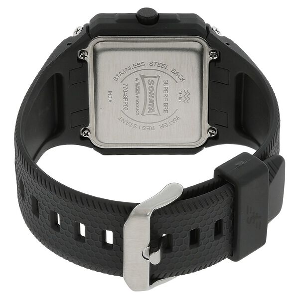 SF Digital Dial Plastic Strap Watch for Men - image number 3