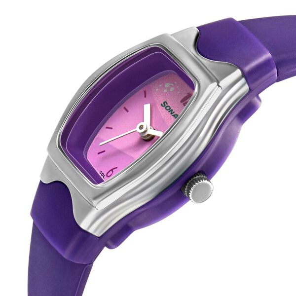 Sonata Play Purple Dial Women Watch With Plastic Strap - image number 2