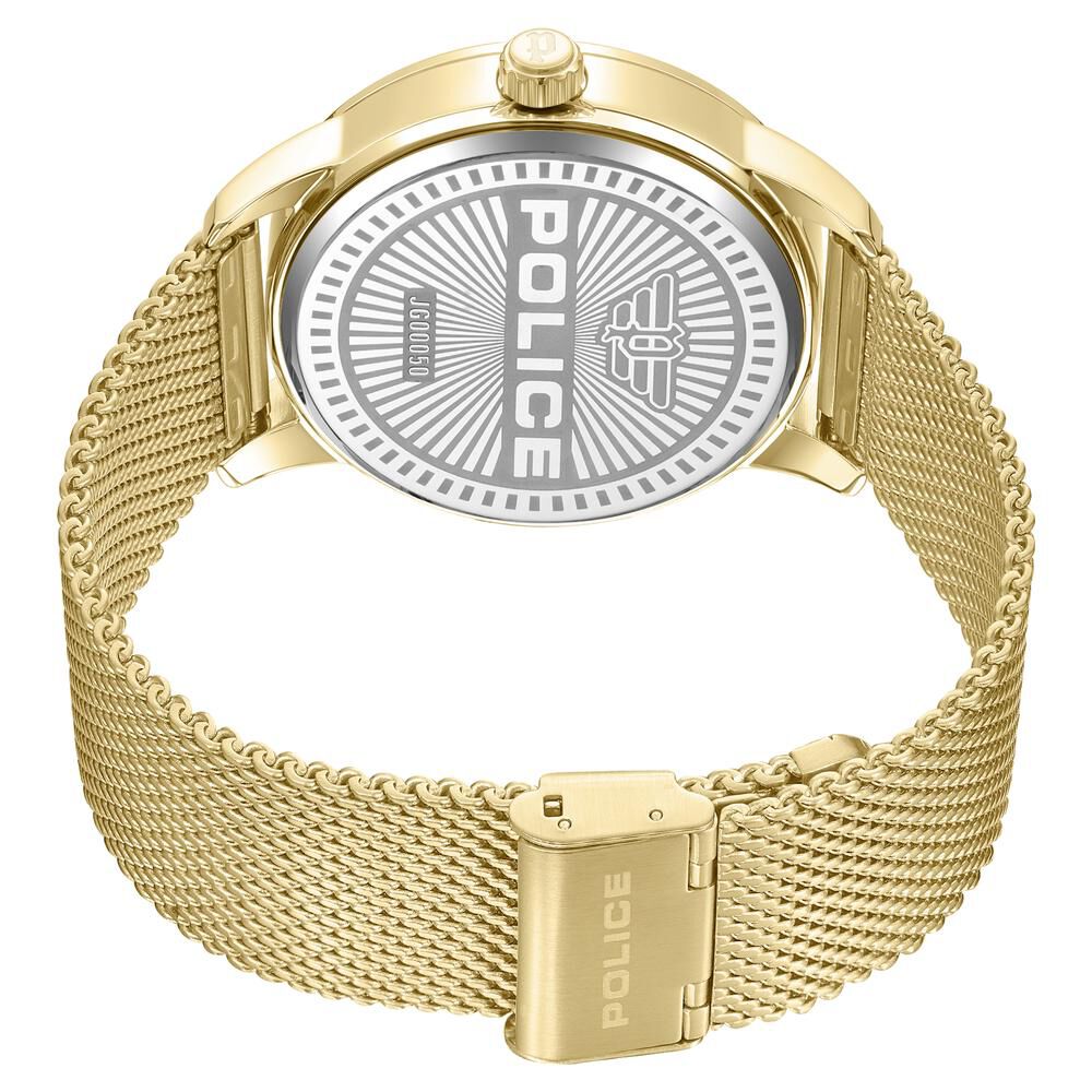Police Golden Dial Quartz Analog Watch for Men