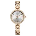 Titan Raga Spotlight Quartz Analog Silver Dial Golden Metal Strap Watch For Women