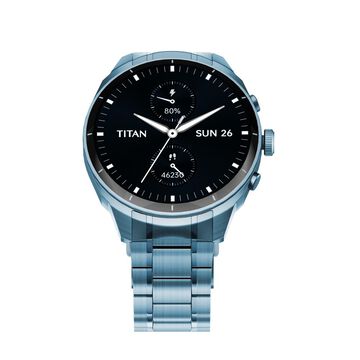 Titan Heritage Premium Smartwatch with All SS Design, 3.6 CM AMOLED Display, BT Calling, Advanced Chipset, Titan Health