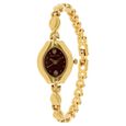 Sonata Wedding Maroon Dial Women Watch With Metal Strap - image number 1