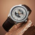 Titan Stellar Analog with Dual Moon Phase and Silver Dial Brown Leather Strap Watch for Men - image number 0