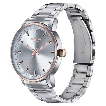 Sonata Poze Quartz Analog Silver Dial Stainless Steel Strap Watch For Men