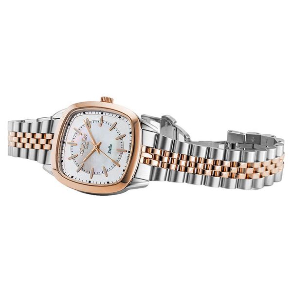 Roamer Stella Quartz Analog Mother of Pearl Dial Two Toned Stainless Steel Strap Watch For Women - image number 3