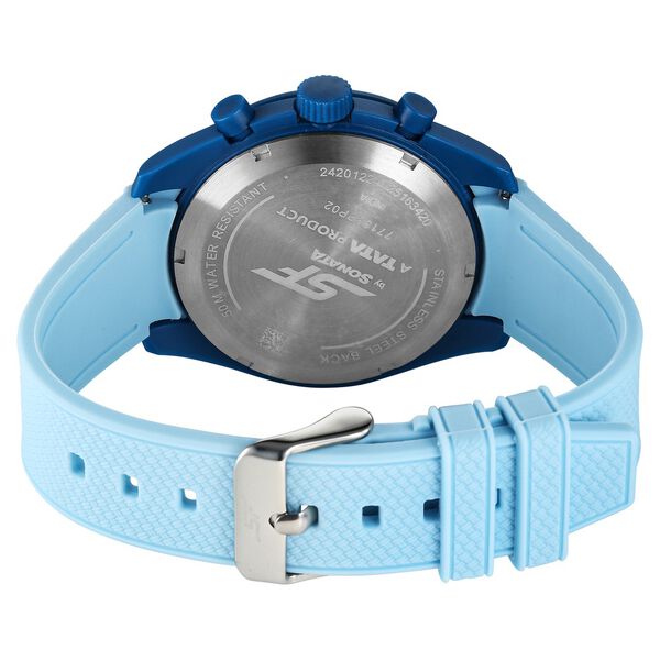 SF Genesis Bold Chronograph Watch for Men with Light Blue Strap - image number 6