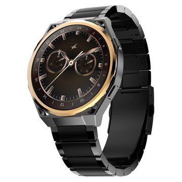 Fastrack Marvellous FX3 Smartwatch with 1.43" AMOLED Display, Metal Case & Strap, Additional Silicone Strap