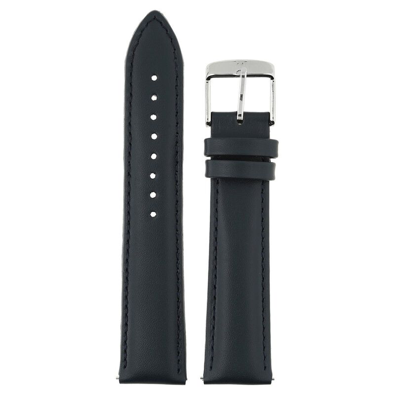 20 mm Blue Genuine Leather Strap for Men