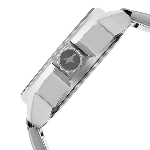 Fastrack Quartz Analog Silver Dial Stainless Steel Strap Watch for Guys - image number 2