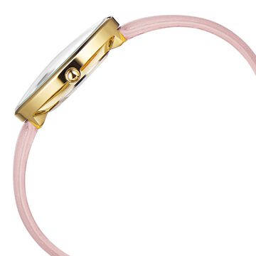 Poze by Sonata Quartz Analog Pink Dial PU Leather Strap Watch for Women