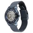 Titan Skeletal Automatic Blue Dial Blue Stainless Steel Strap Watch for Men - image number 4