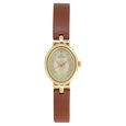 Titan Quartz Analog Champagne Dial Leather Strap Watch for Women - image number 0