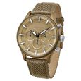 Kenneth Cole Quartz Chronograph Khaki Dial Brown Nylon Strap Watch For Men - image number 1