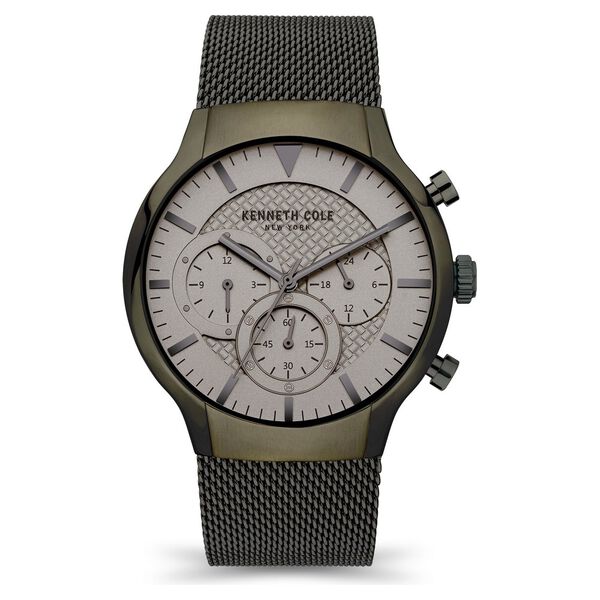 Kenneth Cole Grey Dial Stainless Steel Strap Watch For Men - image number 0