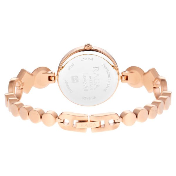 Titan Raga Love All Pink Dial Analog Metal Strap Watch for Women - image number 4