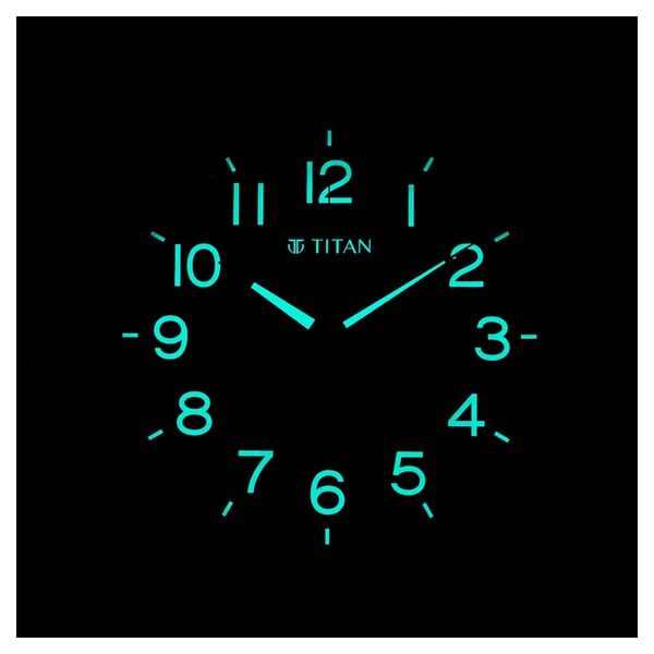 Titan Classic Wall Clock Quartz Analog Black Dial Silent Sweep - 32 CM x 32 CM (Medium) - image number 1