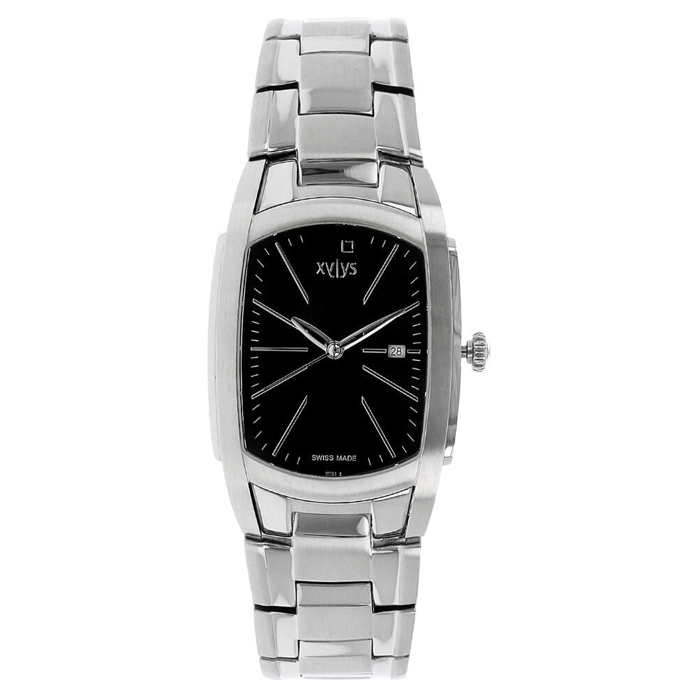 Buy Online Xylys Swiss Analog with Date Silver Metal Strap and