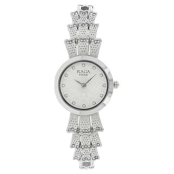 Titan Raga Aurora Silver Dial Analog Metal Strap Watch for WoMen - image number 0