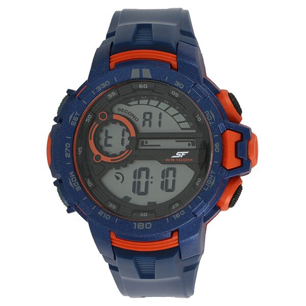 SF Super Fibre Digital Dial Plastic Strap Watch for Men - image number 0