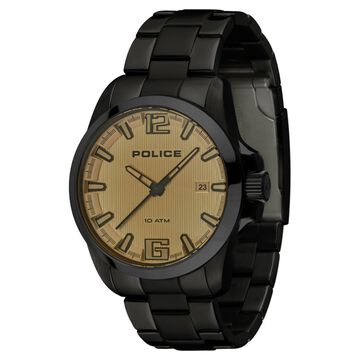 Police Quartz Analog Silver Dial Metal Strap Watch for Men
