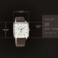 Titan Avant Garde Quartz Multifunction Silver Dial Leather Strap watch for Men - image number 8