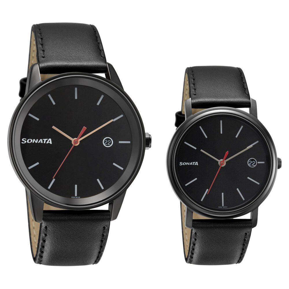 Sonata watch pair price on sale
