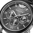 Police Quartz Multifunction Grey Dial Black Leather Strap Watch for Men - image number 3